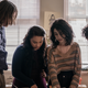 Hal Cumpston, Aliyah Royale, Alexa Mansour, and Nicolas Cantu in The Walking Dead: World Beyond